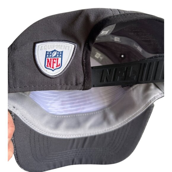 Kansas City Chiefs NFL New Era Adjustable Hat Gray & Heathered Brim Football Fan - Picture 5 of 7
